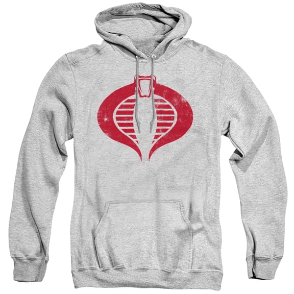 G.I. Joe Cobra Logo Unisex Adult Pull-Over Hoodie, Athletic Heather, Small