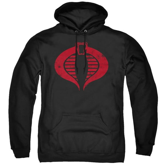 G.I. Joe Cobra Logo Unisex Adult Pull-Over Hoodie, Black, Small