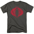 thumbnail image 1 of G.I. Joe Cobra Logo Unisex Adult T-Shirt, Charcoal, Large, 1 of 6