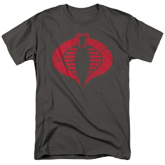 G.I. Joe Cobra Logo Unisex Adult T-Shirt, Charcoal, Large