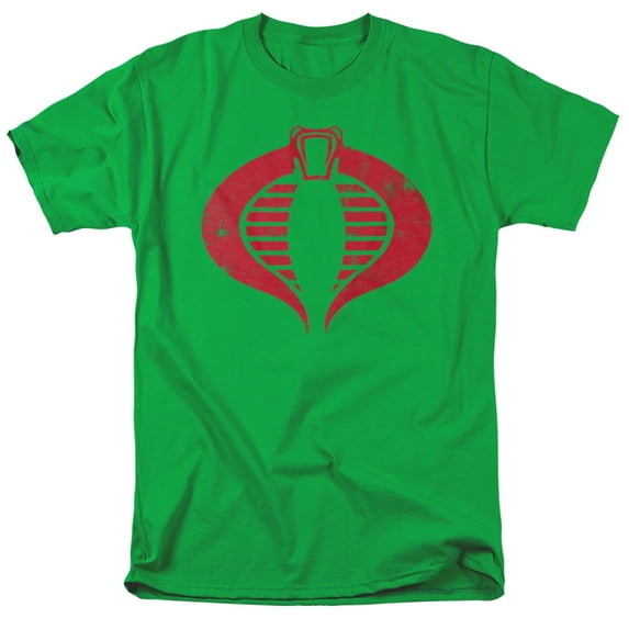 G.I. Joe Cobra Logo Unisex Adult T-Shirt, Kelly Green, Medium
