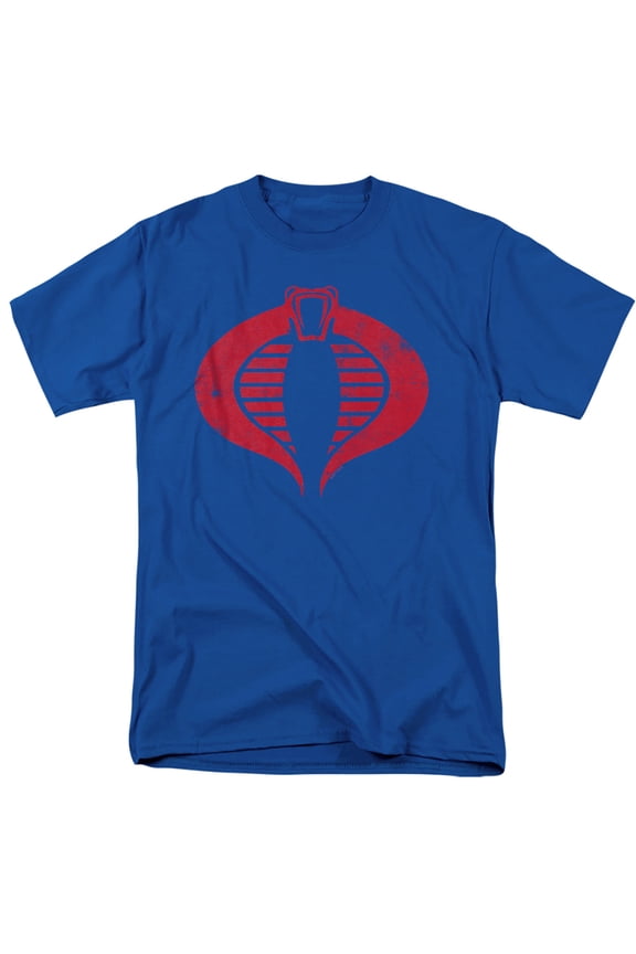 G.I. Joe Cobra Logo Unisex Adult T-Shirt, Royal, Medium