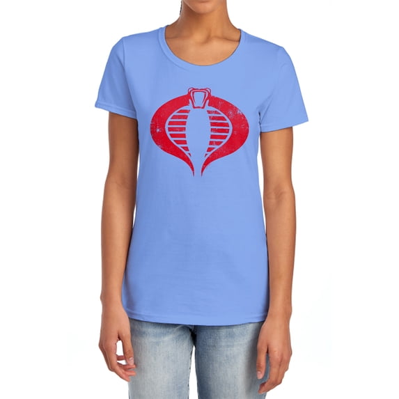 G.I. Joe Cobra Logo Women's T Shirt, Carolina Blue, X-Large