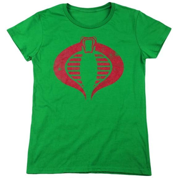 G.I. Joe Cobra Logo Women's T Shirt, Kelly Green, Large