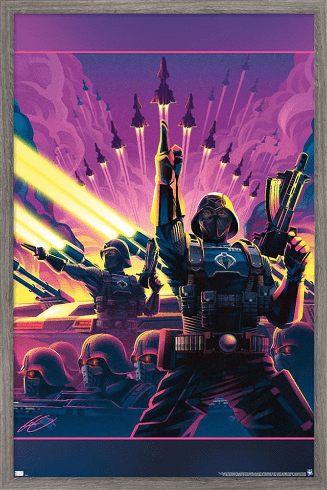 G.I. Joe - Cobra Officer Wall Poster, 22.375" x 34", Framed