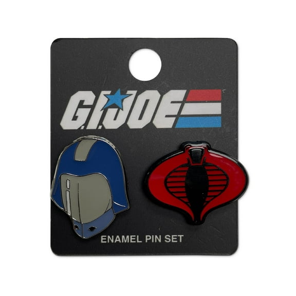 G.I. Joe Cobra Symbol Classic Cobra Commander Enamel Pin 2 Pack Set