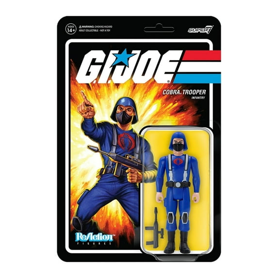 G.I. Joe Cobra Trooper H-Back Pink Infantry Soldier Super7 Action Figure
