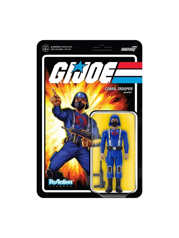 G.I. Joe Cobra Trooper Y-Back Tan Infantry Soldier Villian Animated Figure Super7