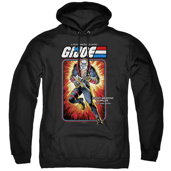 G.I. Joe Destro Card Unisex Adult Pull-Over Hoodie,Destro, Large