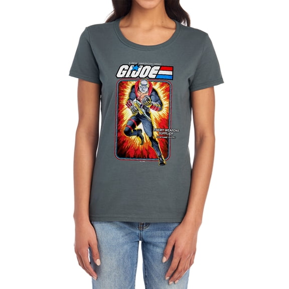 G.I. Joe Destro Card Women's T Shirt, Charcoal, Small