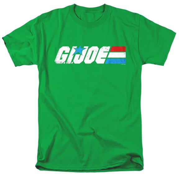G.I. Joe Distressed Logo Unisex Adult T-Shirt, Kelly Green, Large