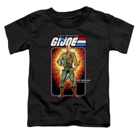 G.I. Joe Duke Card Unisex Toddler T Shirt, Black, 3