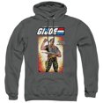 thumbnail image 1 of G.I. Joe Flint Card Unisex Adult Pull-Over Hoodie, Charcoal, Small, 1 of 5