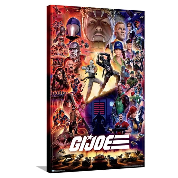 G.I. Joe - Franchise Key Art Canvas Wall Poster, 22.375" x 34"