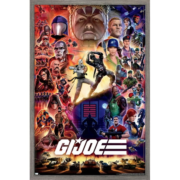 G.I. Joe - Franchise Key Art Wall Poster, 22.375" x 34" Framed