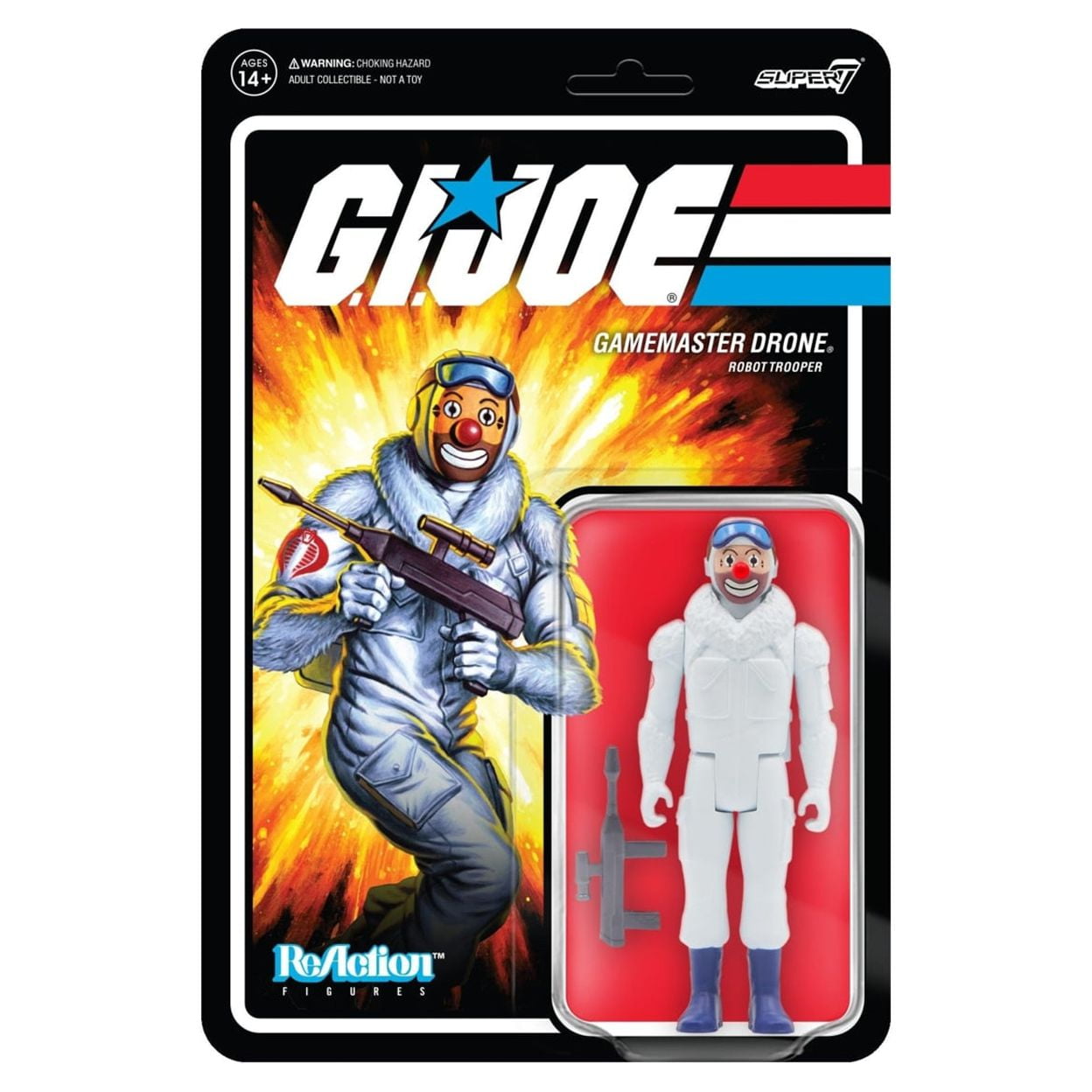 Super7 G.I. Joe Gamemaster Drone Robot Trooper, 3.75
