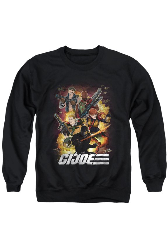 Hero Group Unisex Adult Crewneck Sweatshirt, Black, 3X-Large