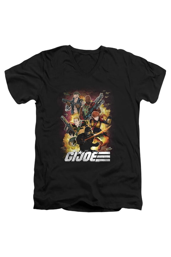 Hero Group Unisex Adult V-Neck T Shirt (Small) Black