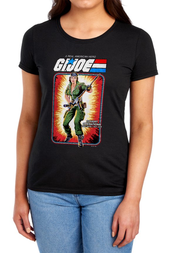 G.I. Joe Lady Jaye Card Women's T Shirt, Black, Small
