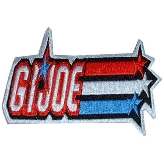 G.I. Joe Large Red/White/Blue Embroidered Logo PATCH