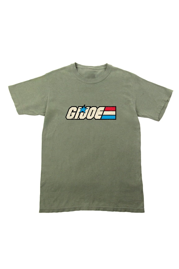 G.I. Joe Logo Adult Monterrey Sage Crew Neck Short Sleeve T-shirt-Medium