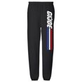 thumbnail image 1 of G.I. Joe Logo Unisex Jogger Sweatpants with Pockets for Men and Women, Black, Large, 1 of 1