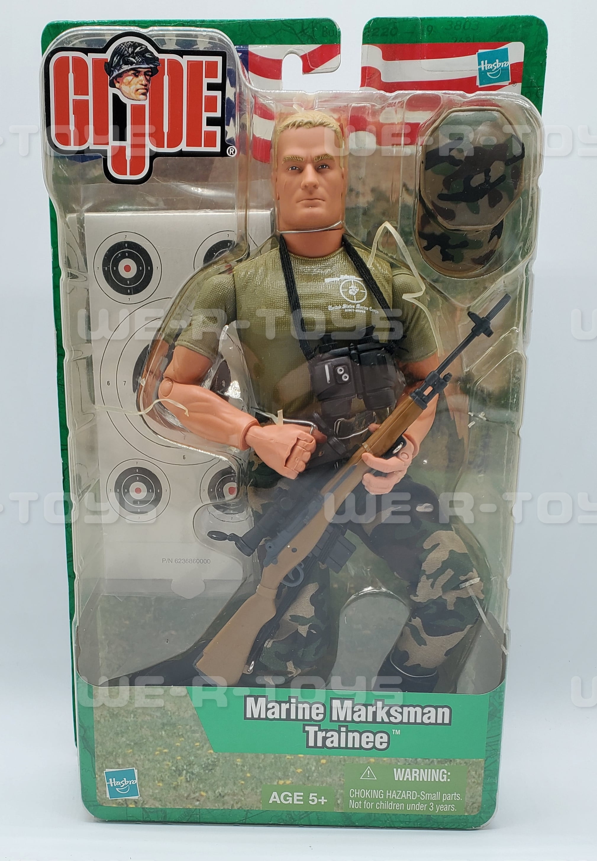 Gi Joe Marine Marksman Trainee Action Figure Hasbro 2003 No81906 Nrfb 8901