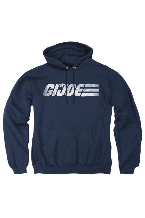 Mono Logo Adult Pull-Over Hoodie, Navy, 2X-Large