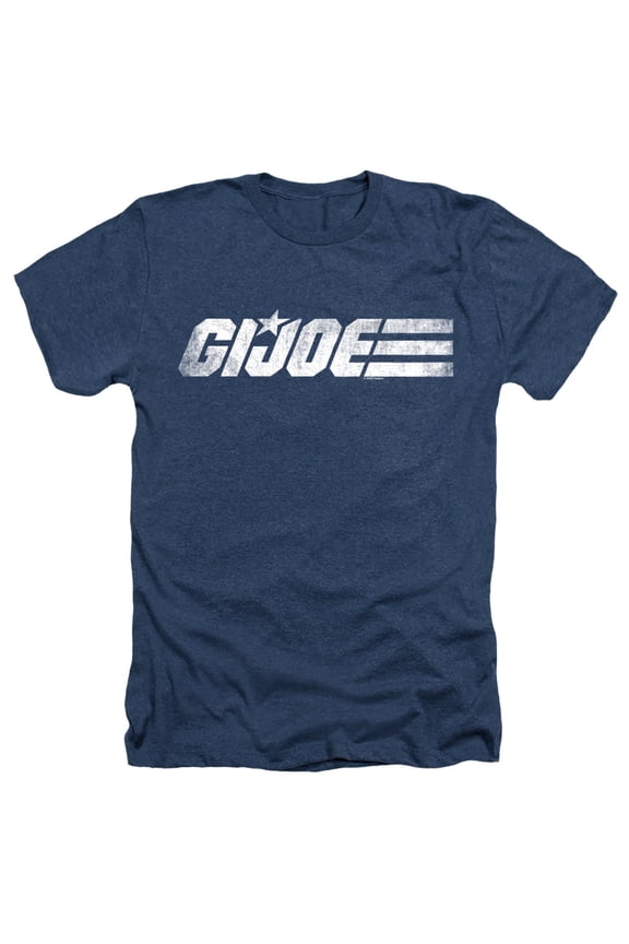 Mono Logo Unisex Adult Heather T Shirt, Navy Heather, Small