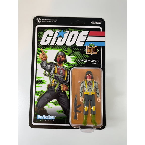 Cobra Commander Python Patrol G.I. Joe Super 7 Reaction Action Figure