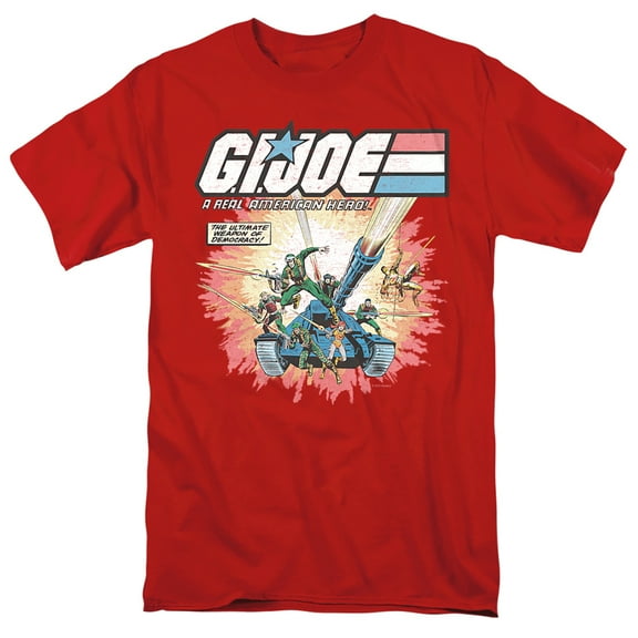 G.I. Joe Real American Hero Unisex Adult T-Shirt, Red, 3X-Large
