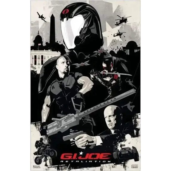 G.I. Joe Retaliation Regal Cinemas 2013 mini 11x17 movie poster (Dwayne Johnson)
