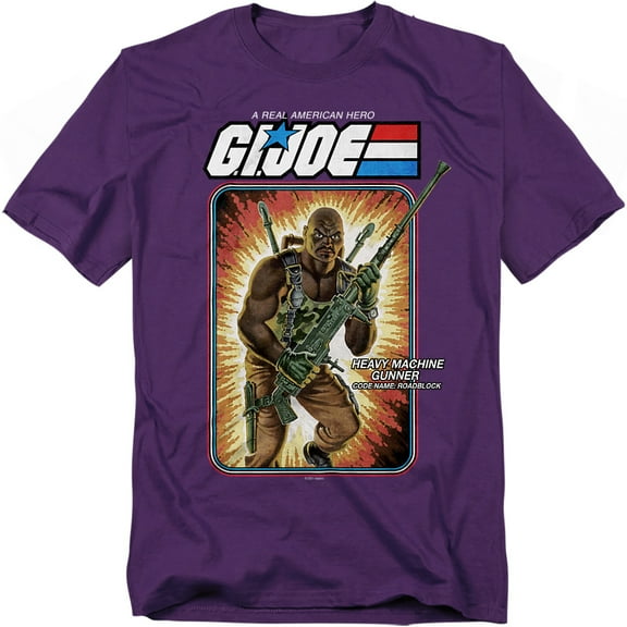 G.I. Joe T-Shirt Roadblock Card Unisex Graphic Tee For Men & Women