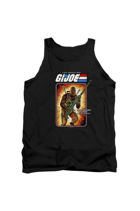 G.I. Joe Roadblock Card Unisex Adult Tank Top, Black, 2X-Large