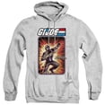 thumbnail image 1 of G.I. Joe Snake Eyes Card Unisex Adult Pull-Over Hoodie, Athletic Heather, Large, 1 of 5