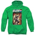 thumbnail image 1 of G.I. Joe Snake Eyes Card Unisex Adult Pull-Over Hoodie, Kelly Green, X-Large, 1 of 5