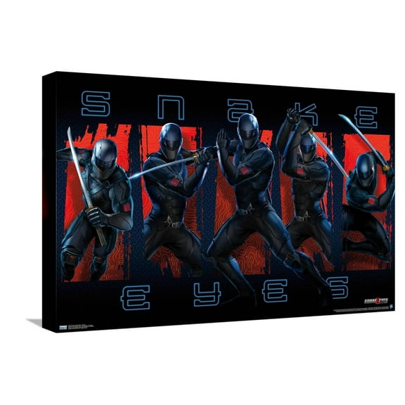 G.I. Joe: Snake Eyes - Group Canvas Wall Poster, 14.725" x 22.375"