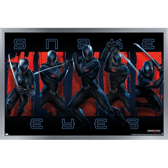 G.I. Joe: Snake Eyes - Group Wall Poster, 14.725" x 22.375", Framed