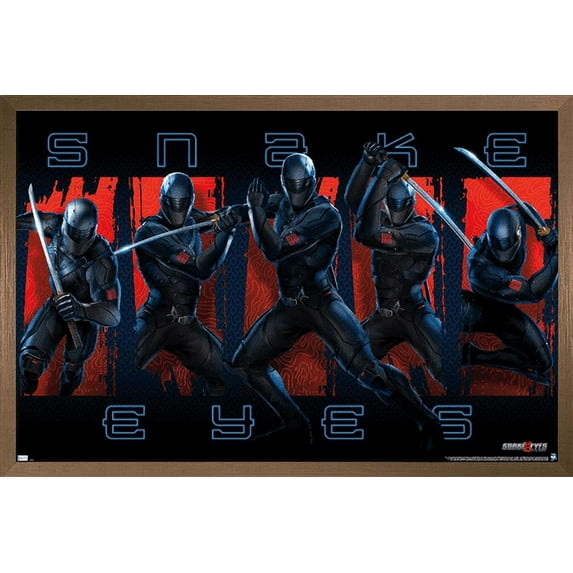 G.I. Joe: Snake Eyes - Group Wall Poster, 14.725" x 22.375", Framed