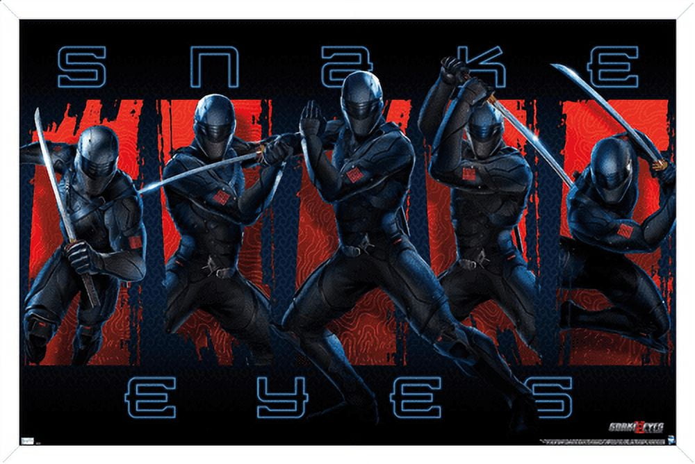 G.I. Joe: Snake Eyes - Group Wall Poster, 22.375" x 34", Framed