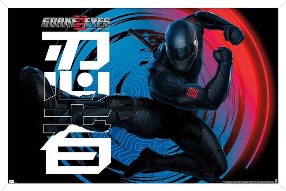 G.I. Joe: Snake Eyes - Kick Wall Poster, 22.375" x 34", Framed