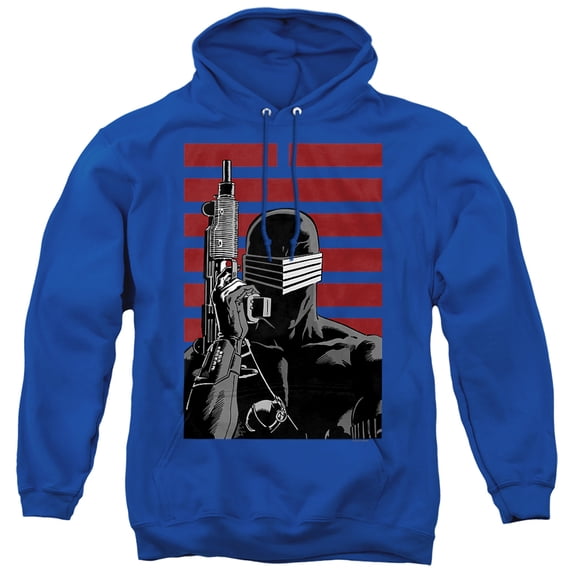 G.I. Joe Snake Eyes Ninja Unisex Adult Pull-Over Hoodie, Royal, Large