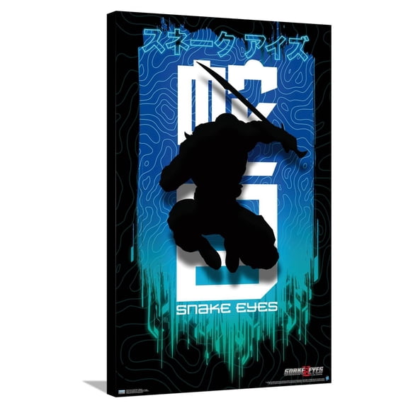 G.I. Joe: Snake Eyes - Shadow Canvas Wall Poster, 22.375" x 34"