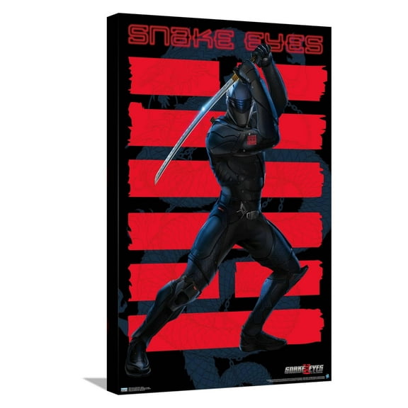 G.I. Joe: Snake Eyes - Sword Canvas Wall Poster, 14.725" x 22.375"