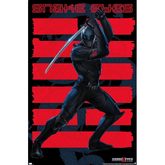 G.I. Joe: Snake Eyes - Sword Wall Poster, 14.725" x 22.375"