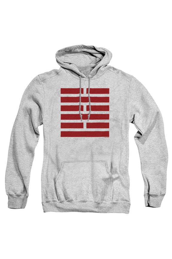 G.I. Joe Snake Eyes Symbol Unisex Adult Pull-Over Hoodie, Athletic Heather, Small