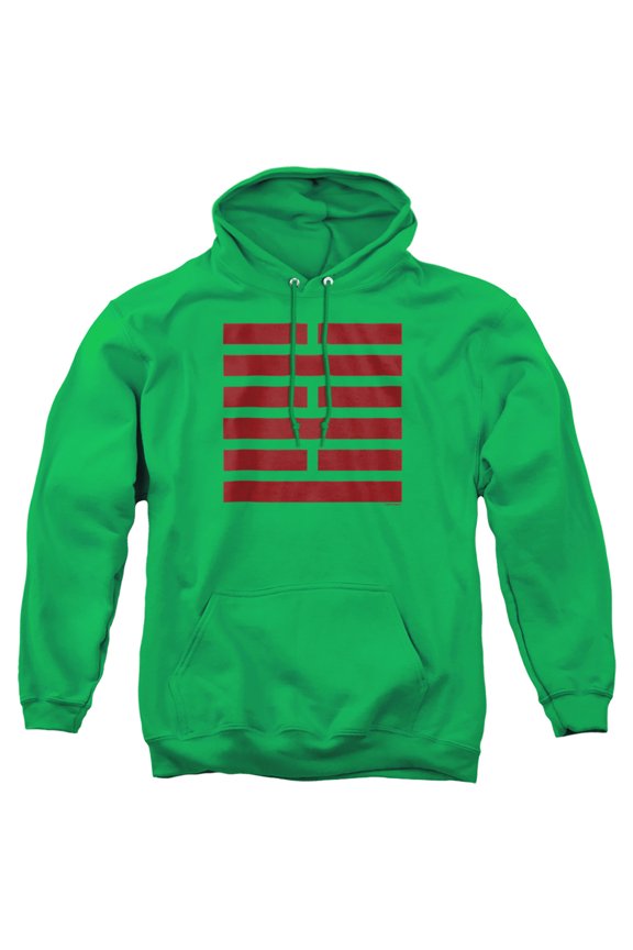 G.I. Joe Snake Eyes Symbol Unisex Adult Pull-Over Hoodie, Kelly Green, Small