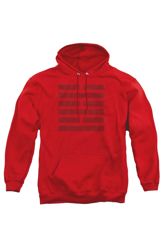 G.I. Joe Snake Eyes Symbol Unisex Adult Pull-Over Hoodie, Red, X-Large