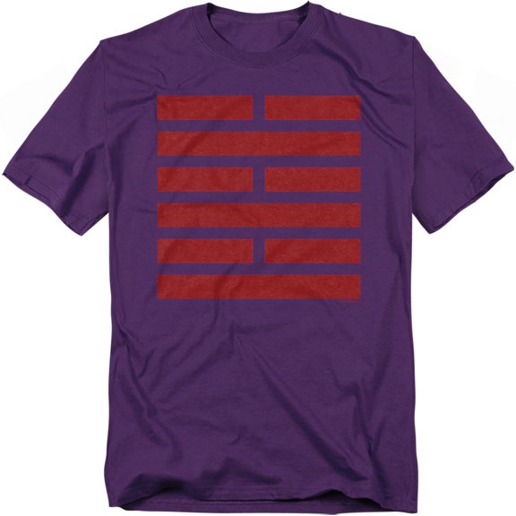 G.I. Joe Snake Eyes Symbol Unisex Adult T-Shirt, Purple, 2X-Large