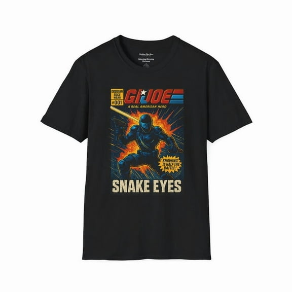 G.I. Joe Snake Eyes Vintage Cartoons Unisex T-shirt - Childhood Memories and Fun Designs